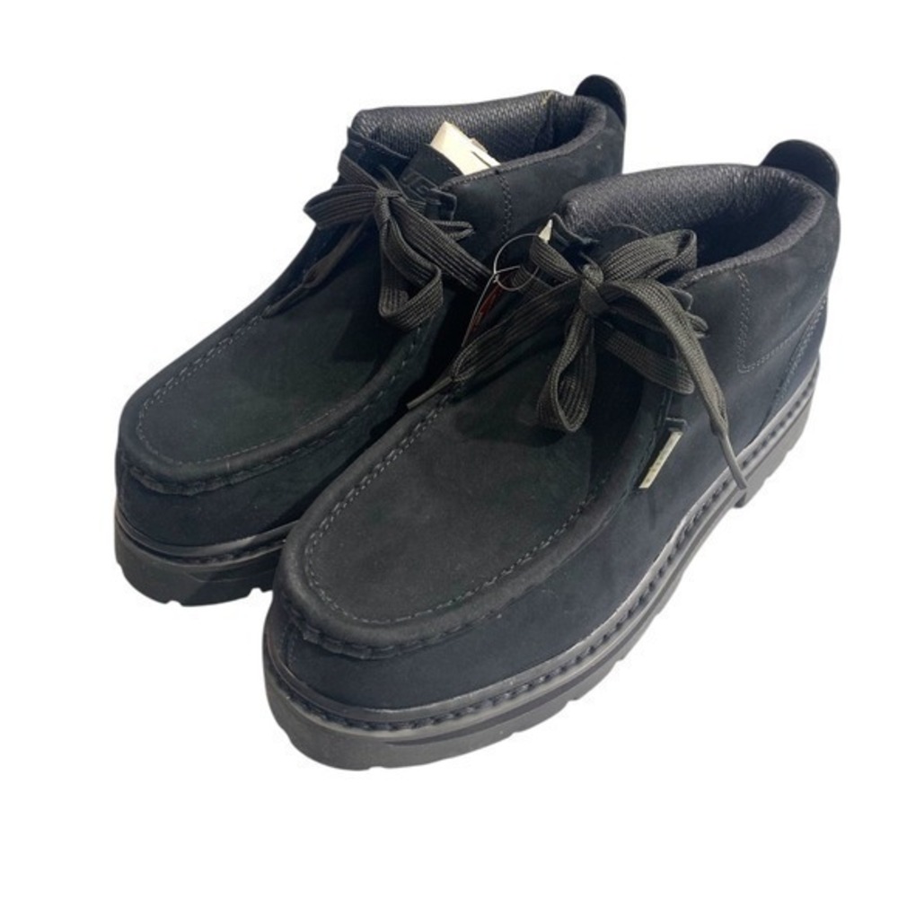 Lugz Black Suede Chukka Boots Mens Lug Sole Lace Up Ankle‎ Boots SZ 7.5